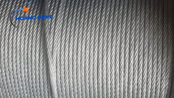Cáp thép mạ kẽm D5 (6×12 FC)